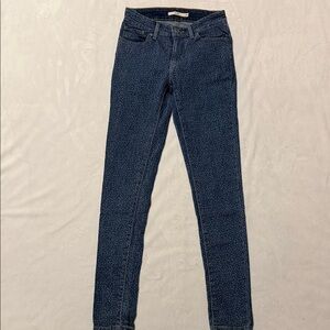 Levi’s 711 skinny leopard pants